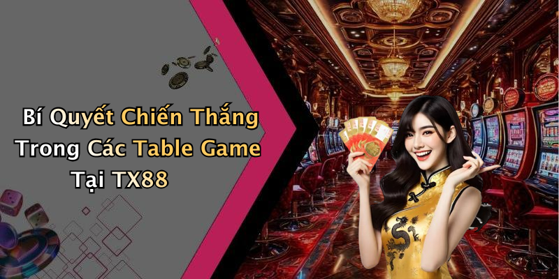 Bí Quyết Chiến Thắng Trong Các Table Game Tại TX88