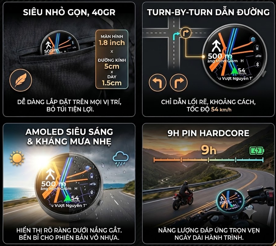 Màn hình HUD thông minh EZRIDE DIY