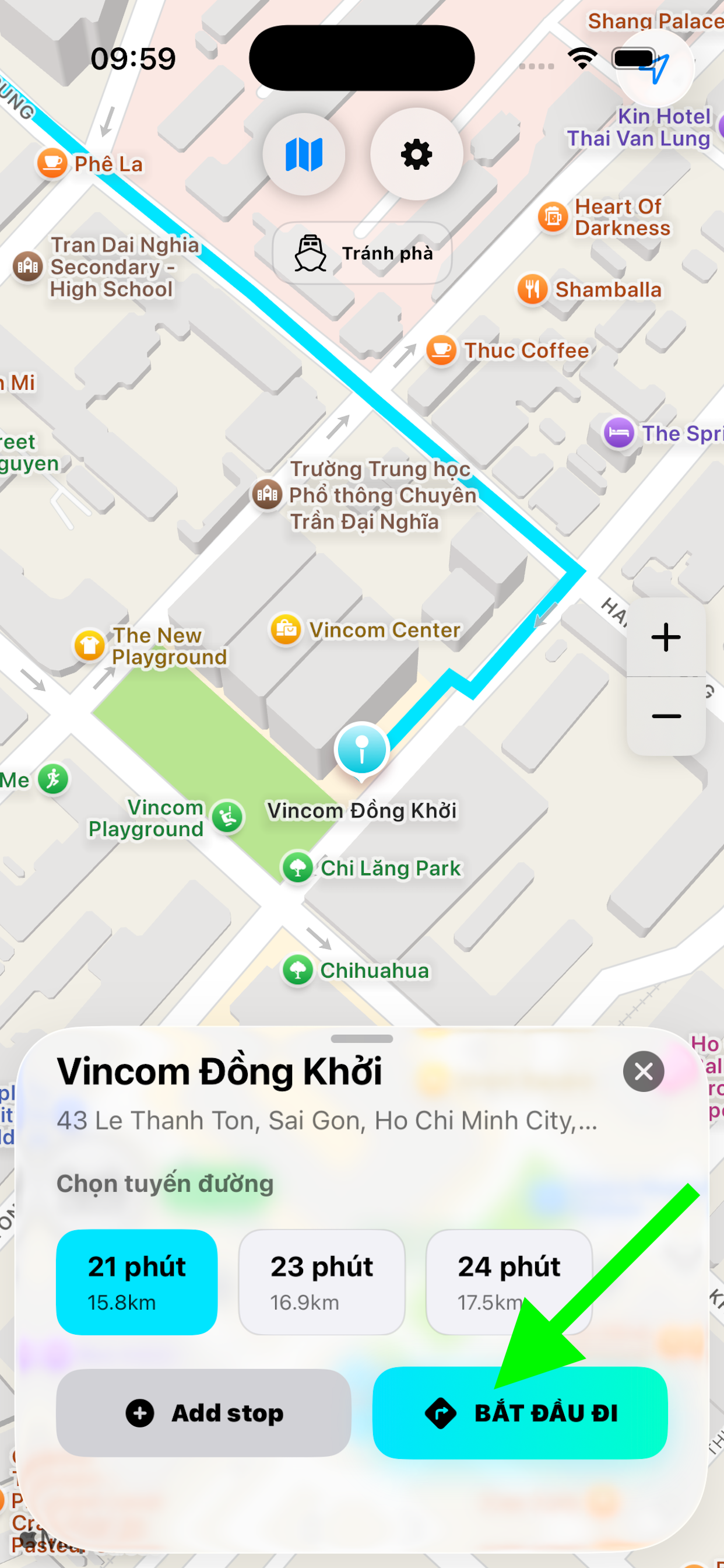 Minh họa Bước 4 - Dẫn đường
