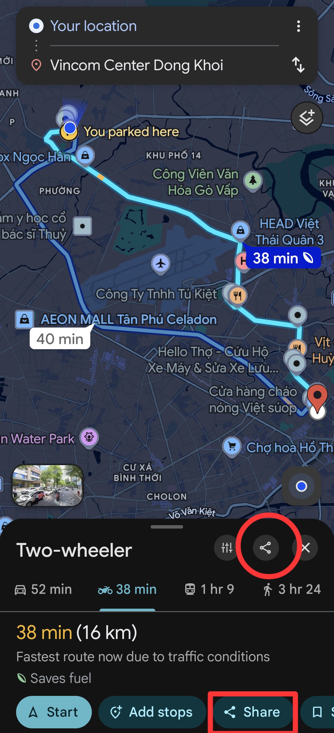 Minh họa Bước 4 - Dẫn đường