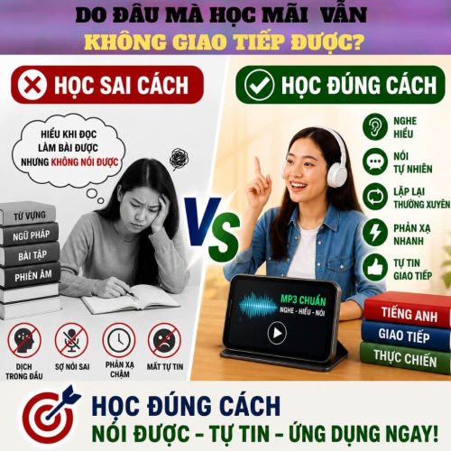 Bạn học tiếng anh nhiều năm mà mãi vẫn không giao tiếp được - do đâu?