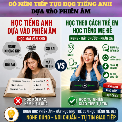 Chúng ta có nên tiếp tục học tiếng anh giao tiếp dựa vào phiên âm không?