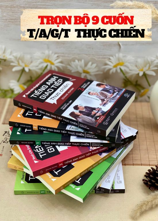 COMBO BỘ 9 CUỐN TIẾNG ANH GIAO TIẾP THỰC CHIẾN – CHO 3 NHÓM ĐỐI TƯỢNG