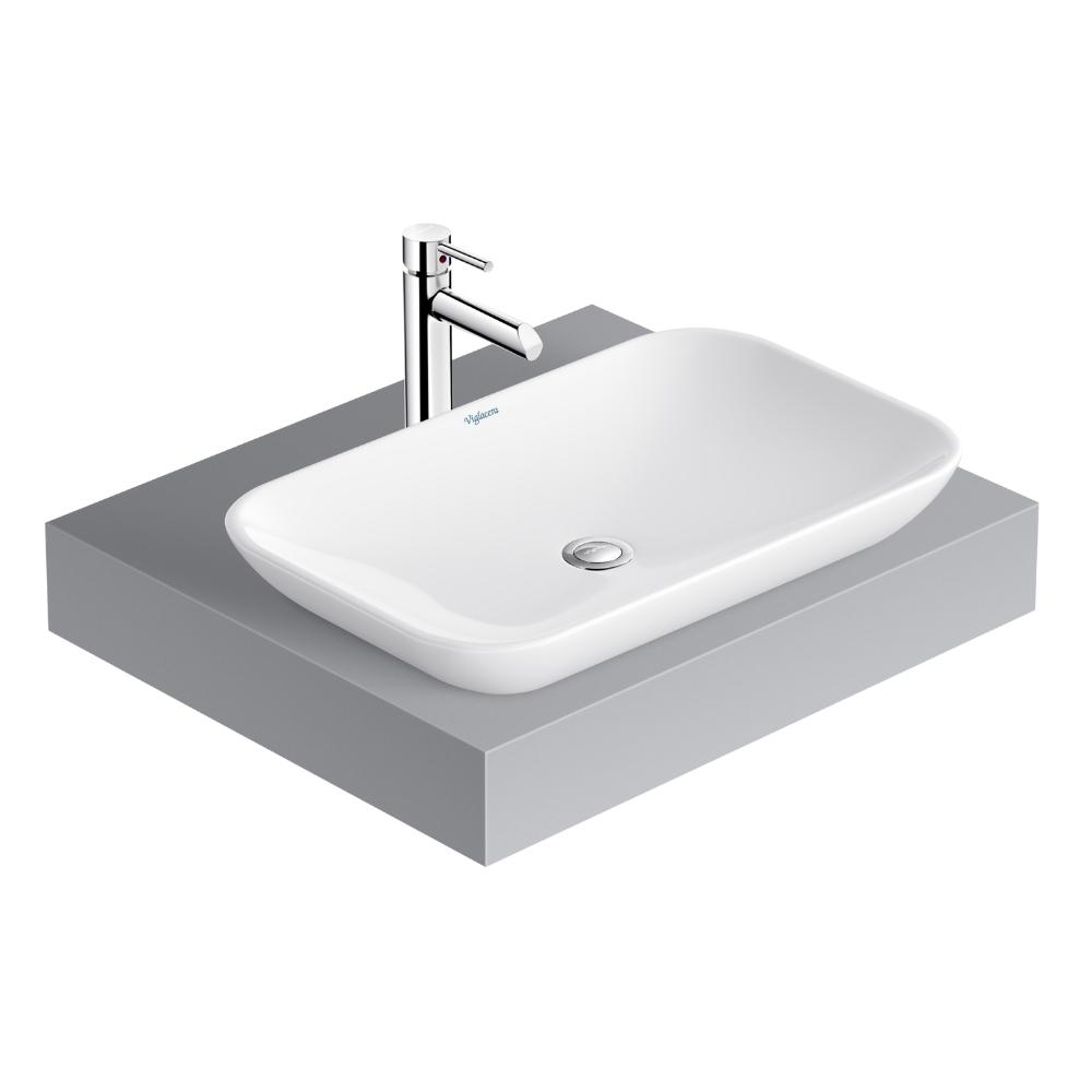 Chậu lavabo đặt bàn Viglacera V28
