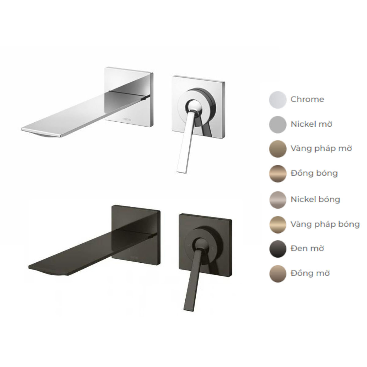 Vòi lavabo nóng lạnh gắn tường ZL TOTO TLP02309BA