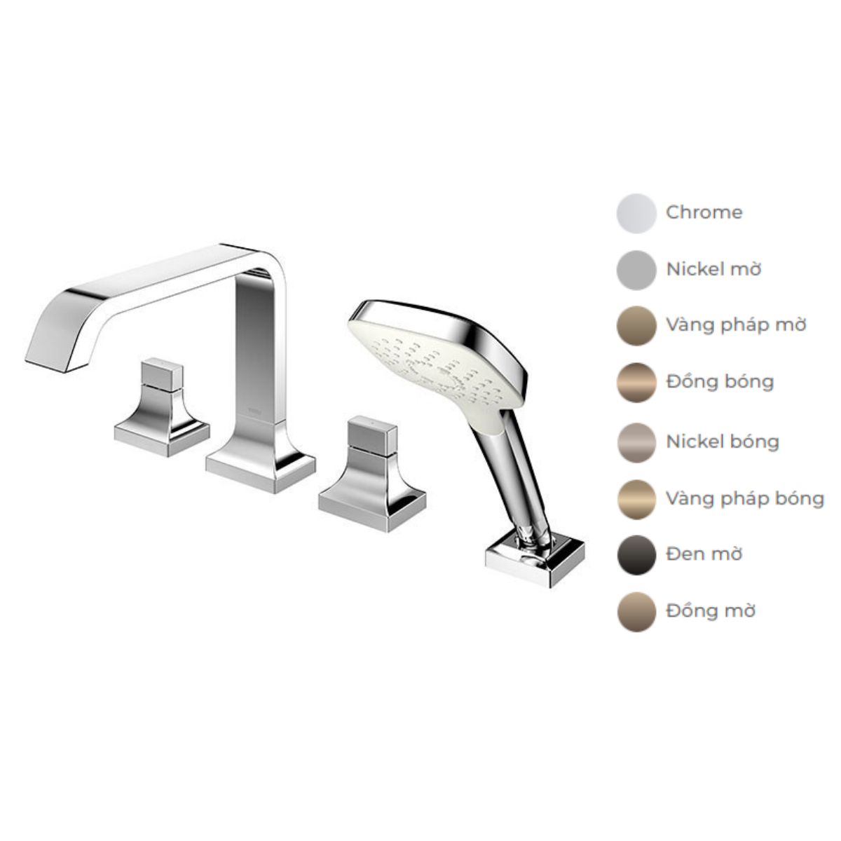 Vòi xả bồn tắm TOTO TBG08202A nóng lạnh kèm tay sen