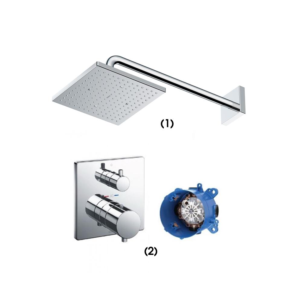 Set sen tắm âm tường 1 đường nước nhiệt độ TOTO TBW08001A TBV02403B TBN01001B