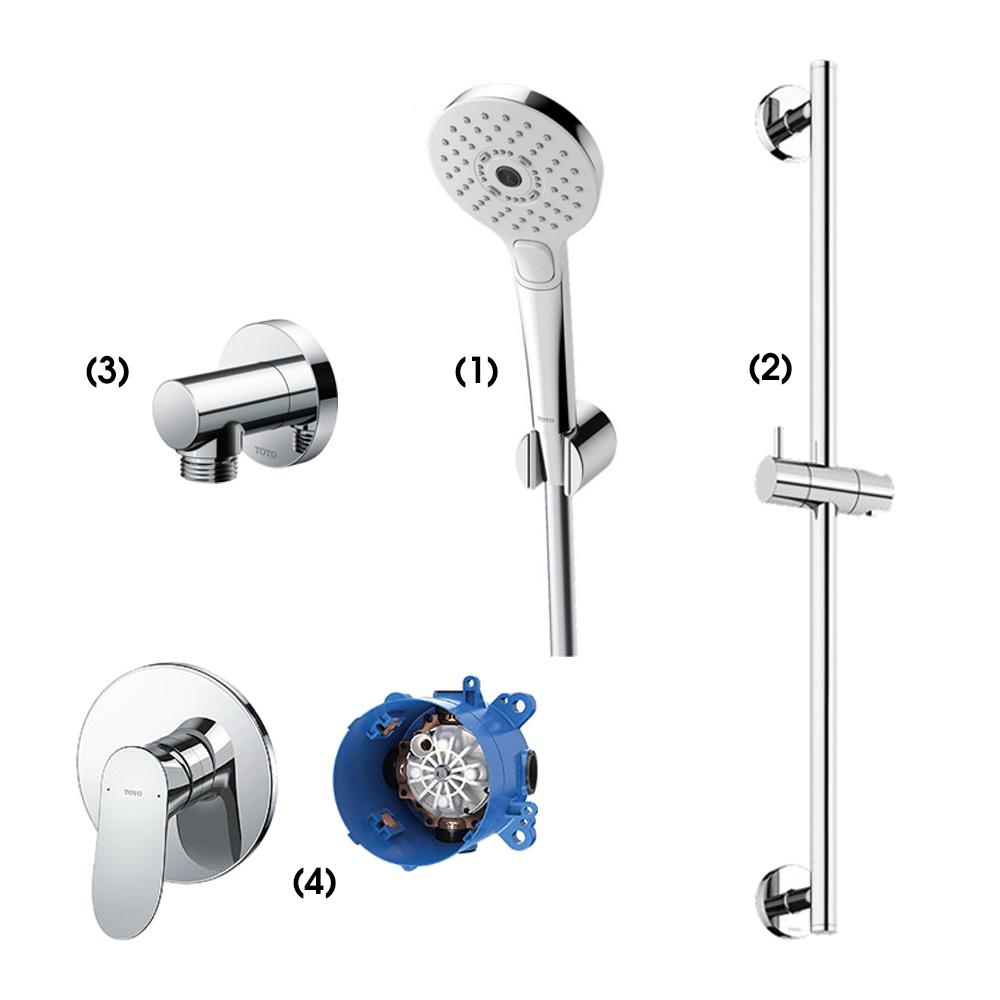 Set sen tắm âm tường 1 đường nước nóng lạnh TOTO TBW01010A TBW01016B TBW01014B TBG01303BA TBN01001B