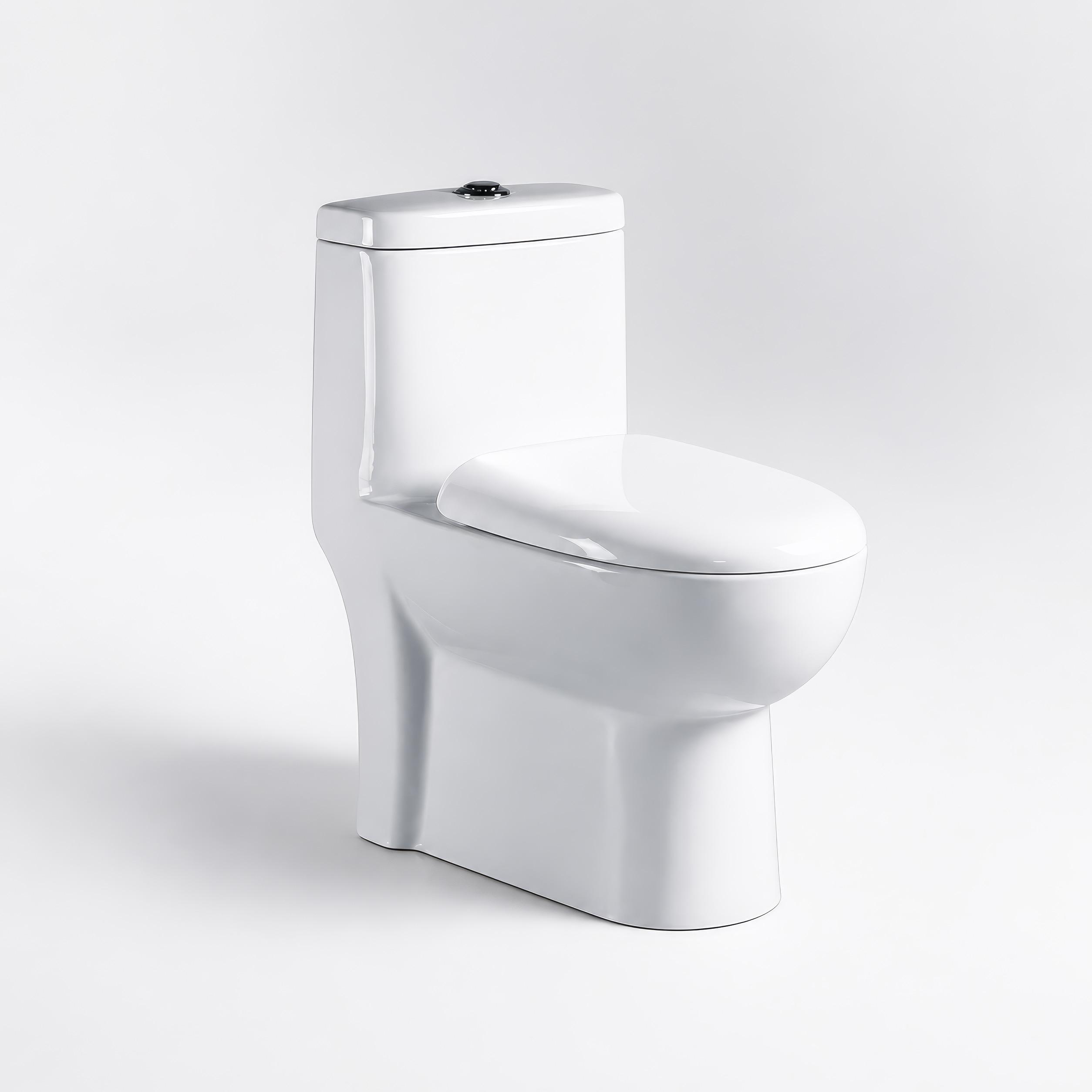 Bồn cầu 1 khối ATMOR AT541 nắp êm xả nhấn