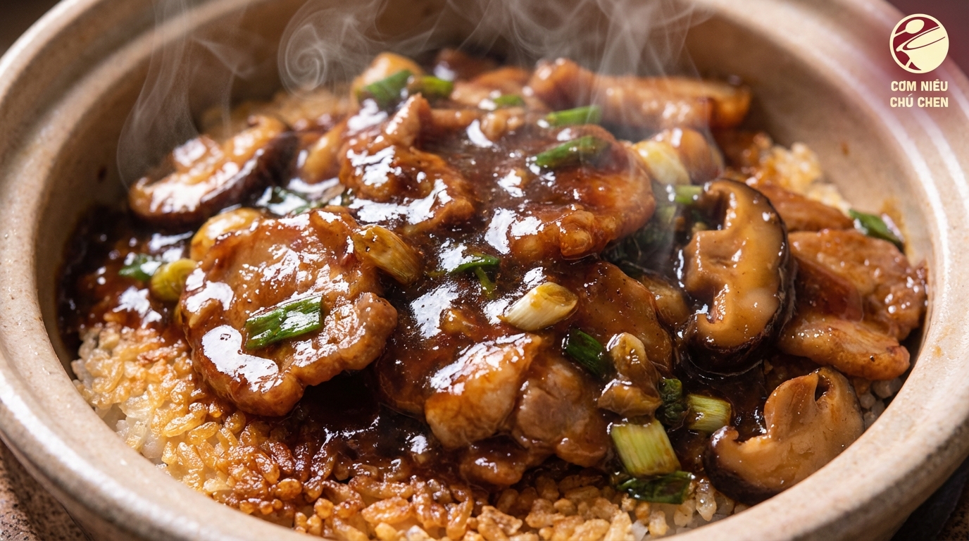 Cơm niêu Chú Chen sốt dẻo nóng hổi, hấp dẫn