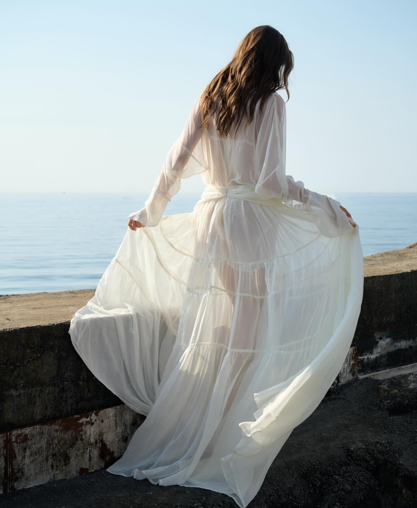 Ivory Sheer Bridal Gown