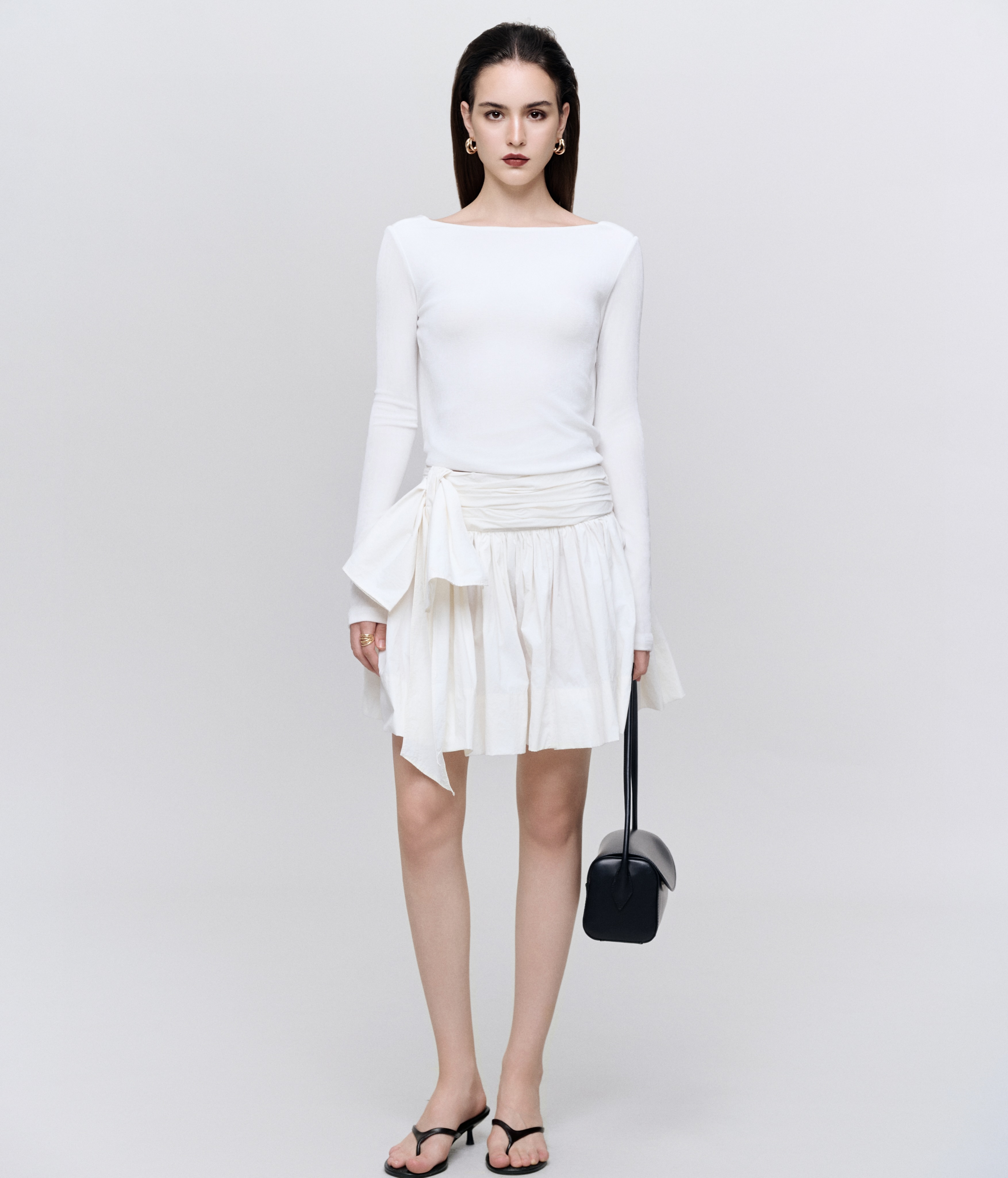 White Ruffle Mini Set