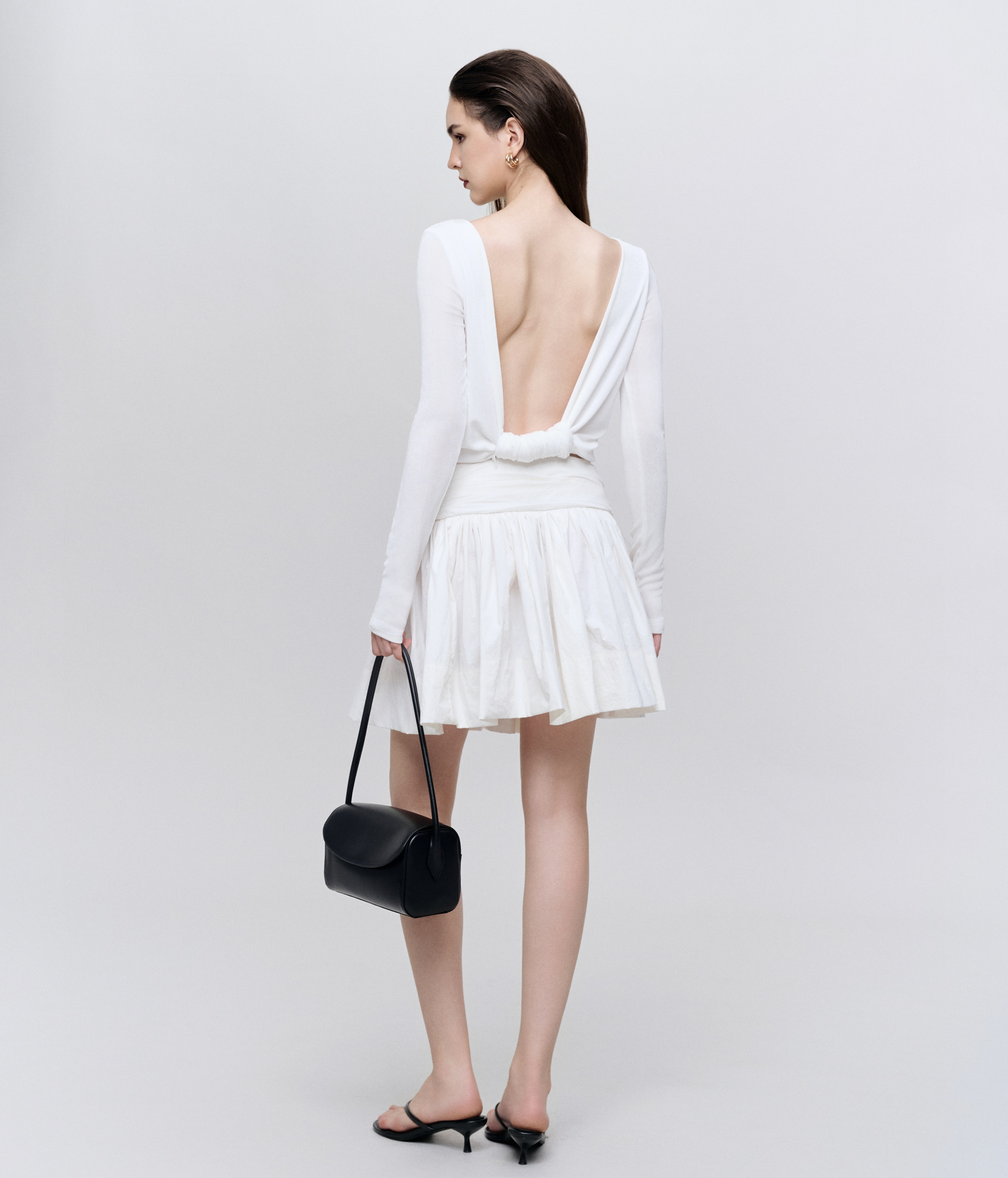 White Ruffle Mini Set