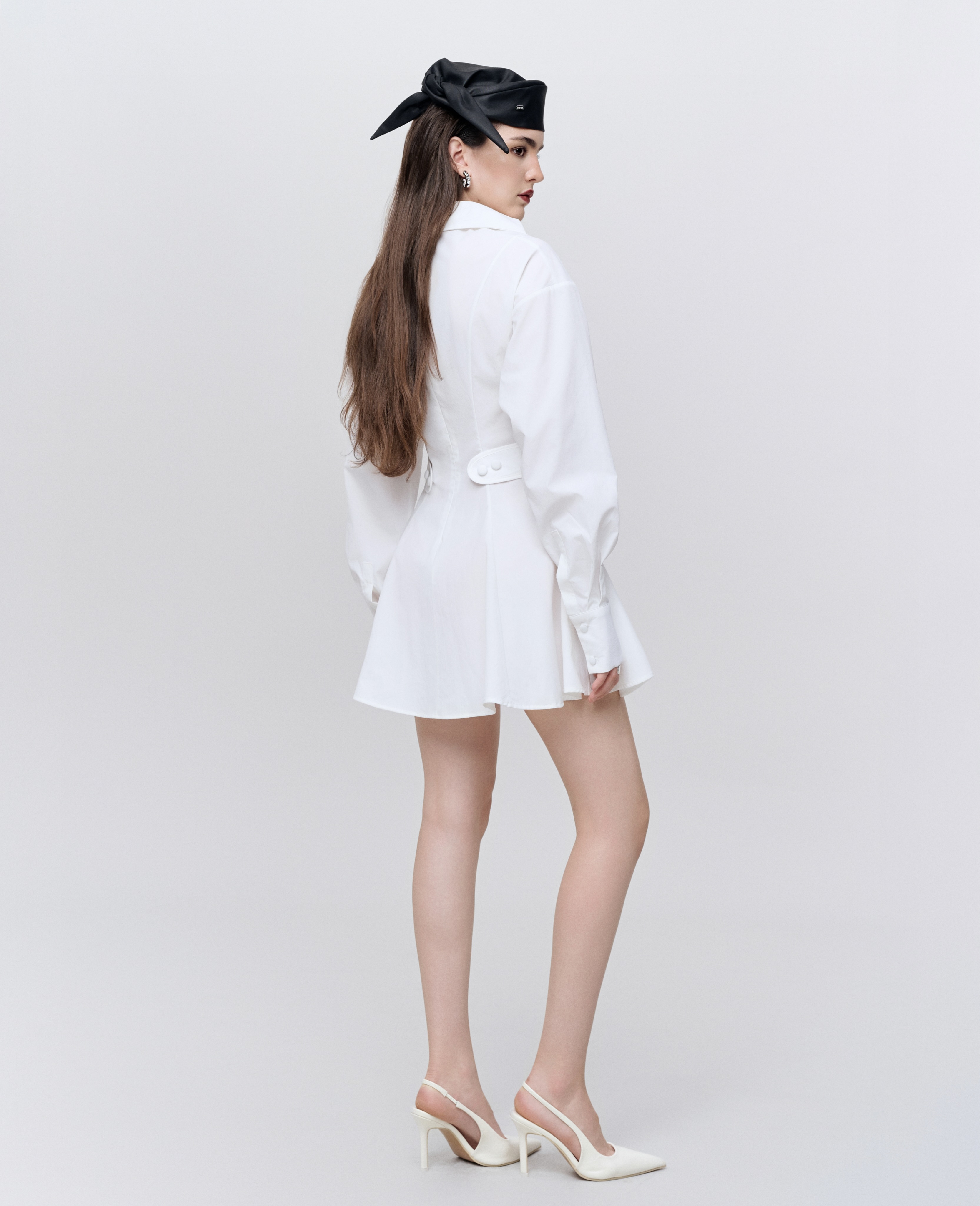 White Shirt Mini Dress