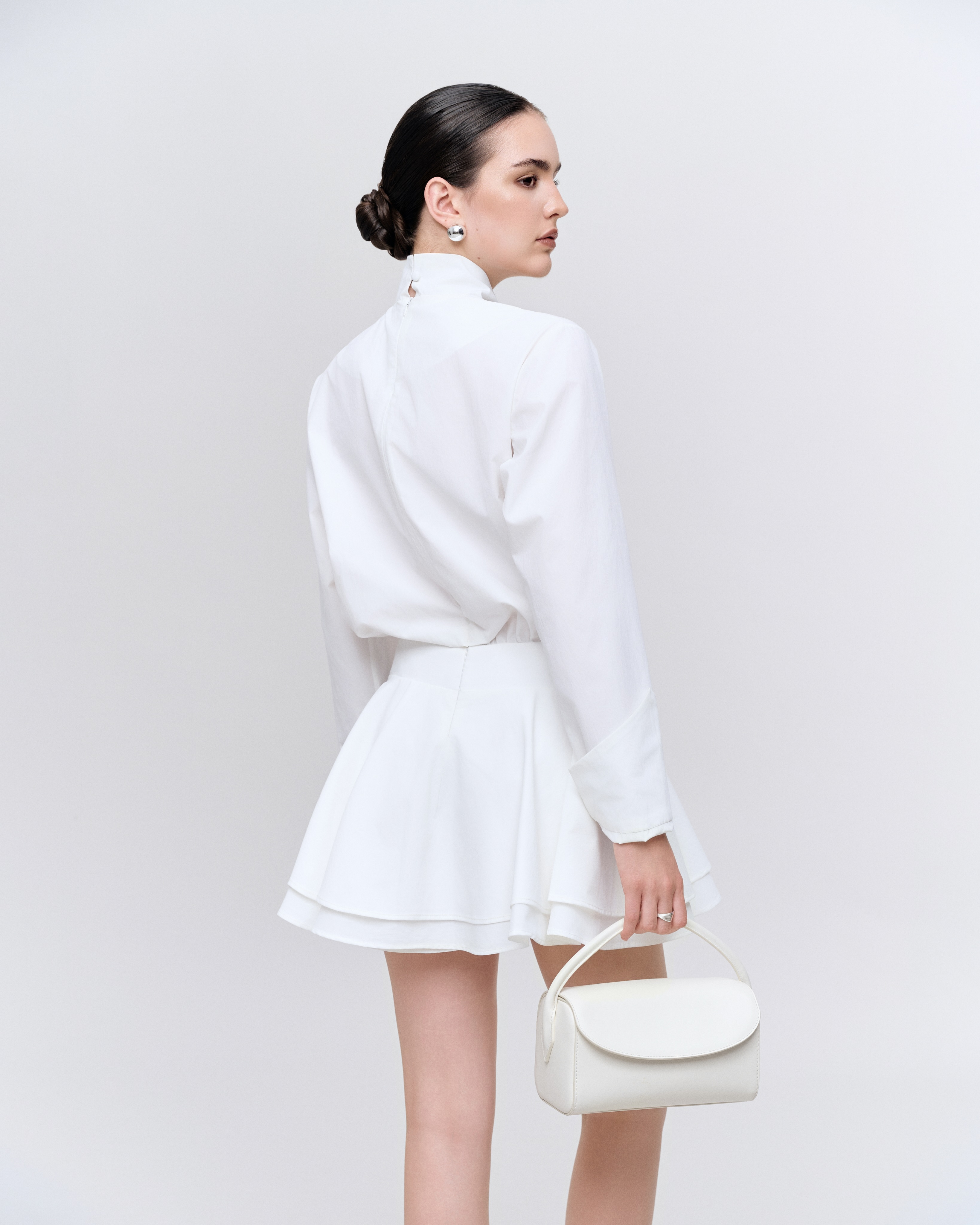 White Shirt Mini Dress