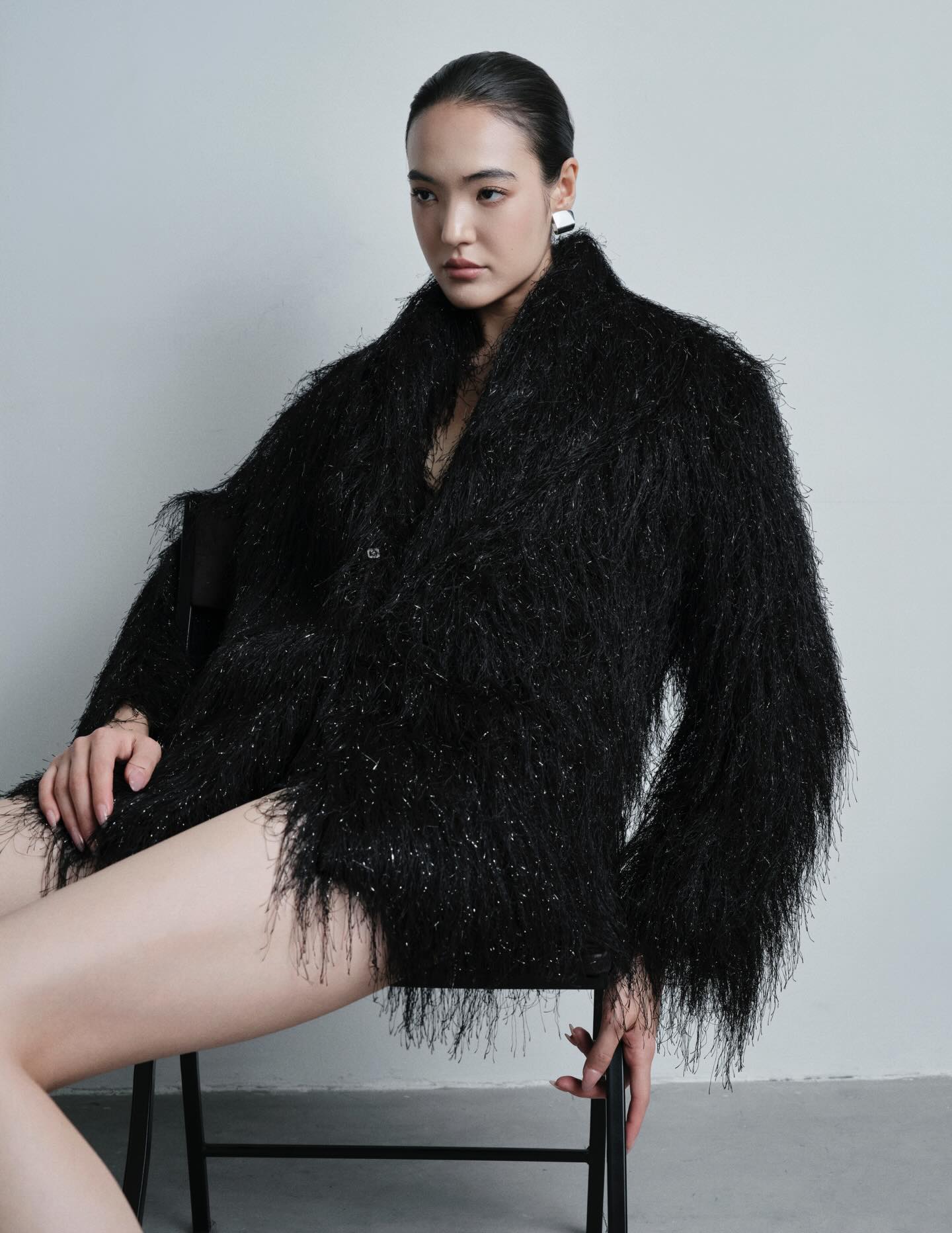 Black Faux Fur Jacket