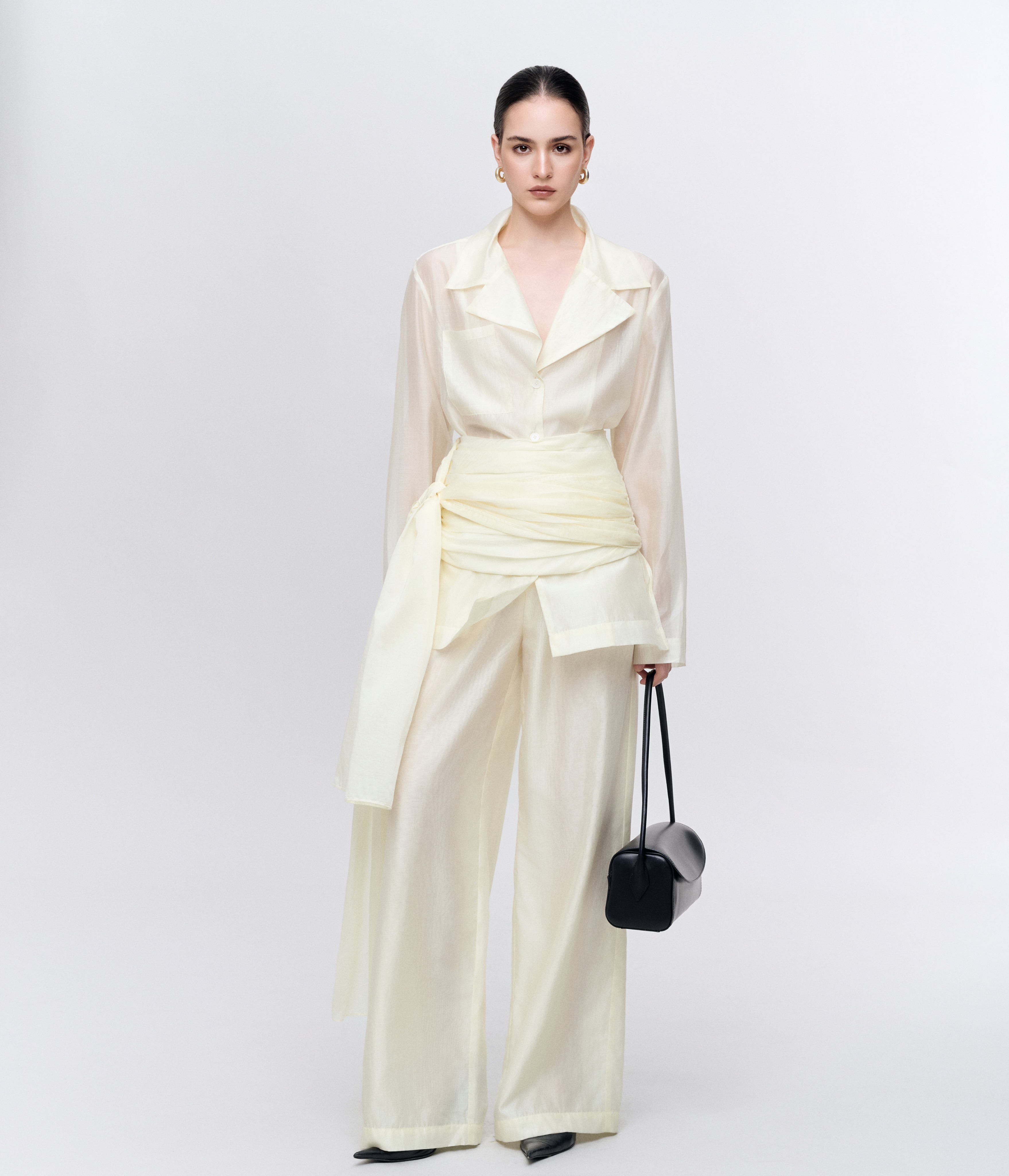 Ivory Sheer Layered Set