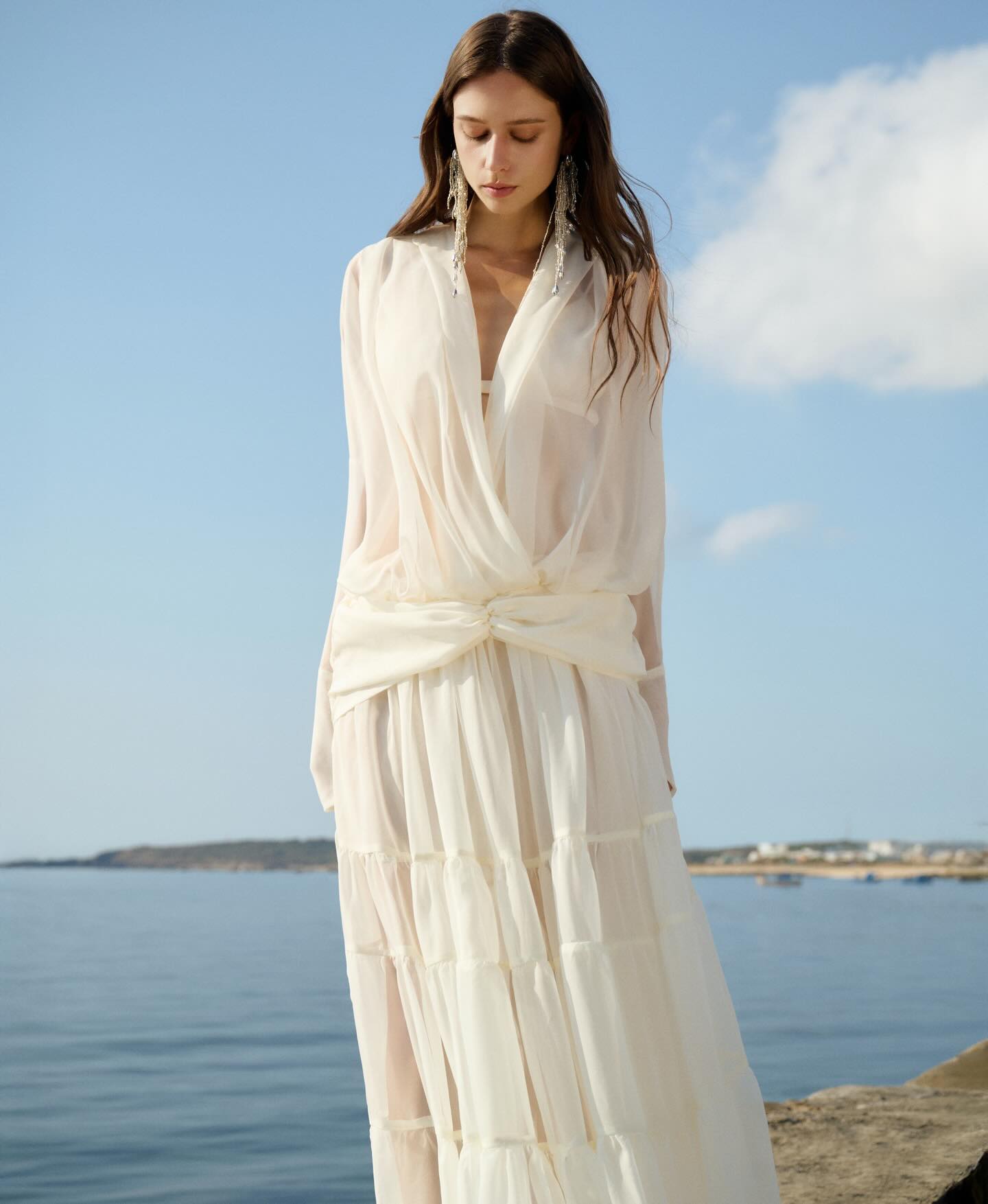 Ivory Sheer Bridal Gown