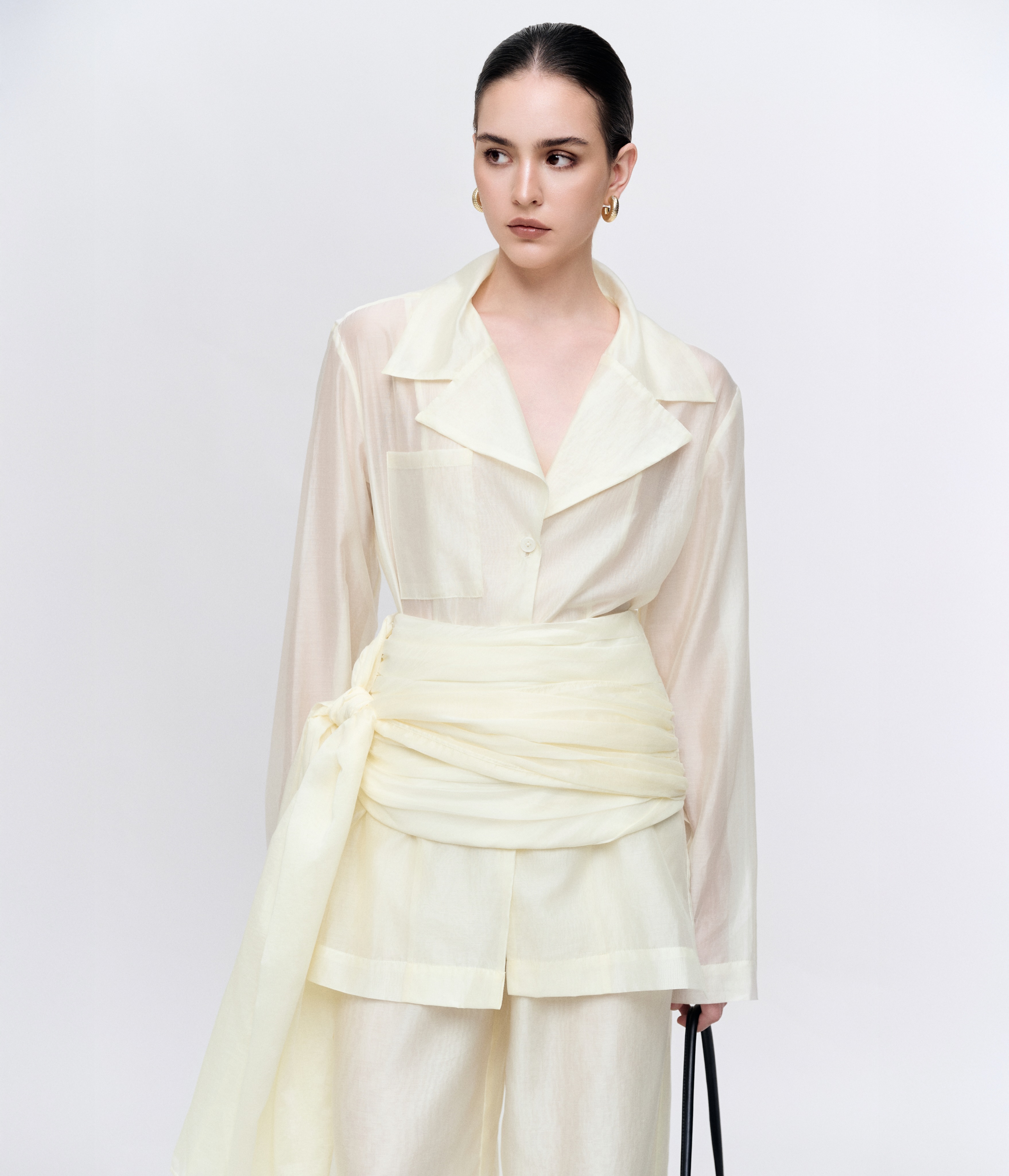 Ivory Sheer Layered Set
