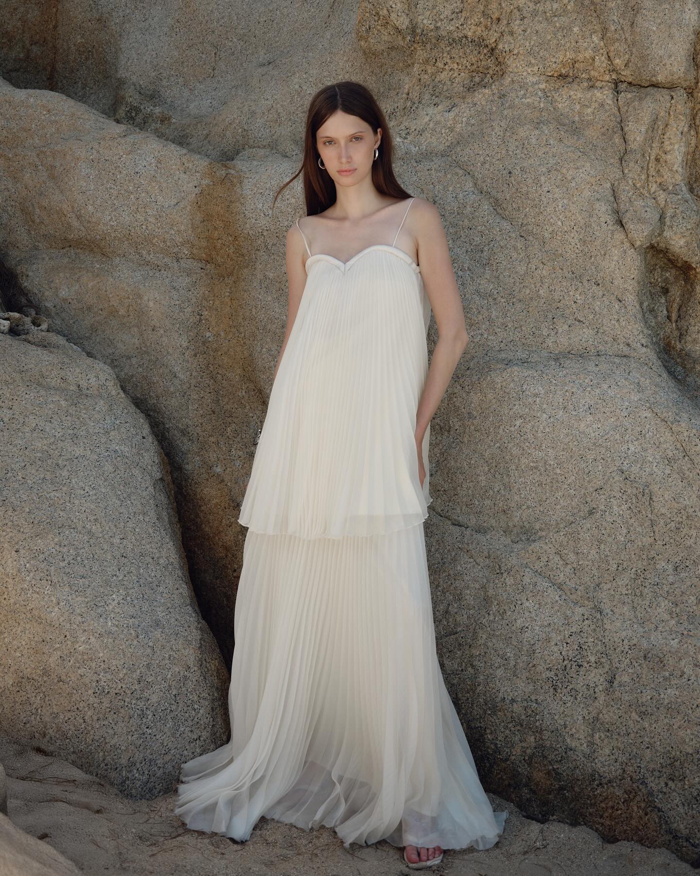 Ivory Tiered Bridal Gown