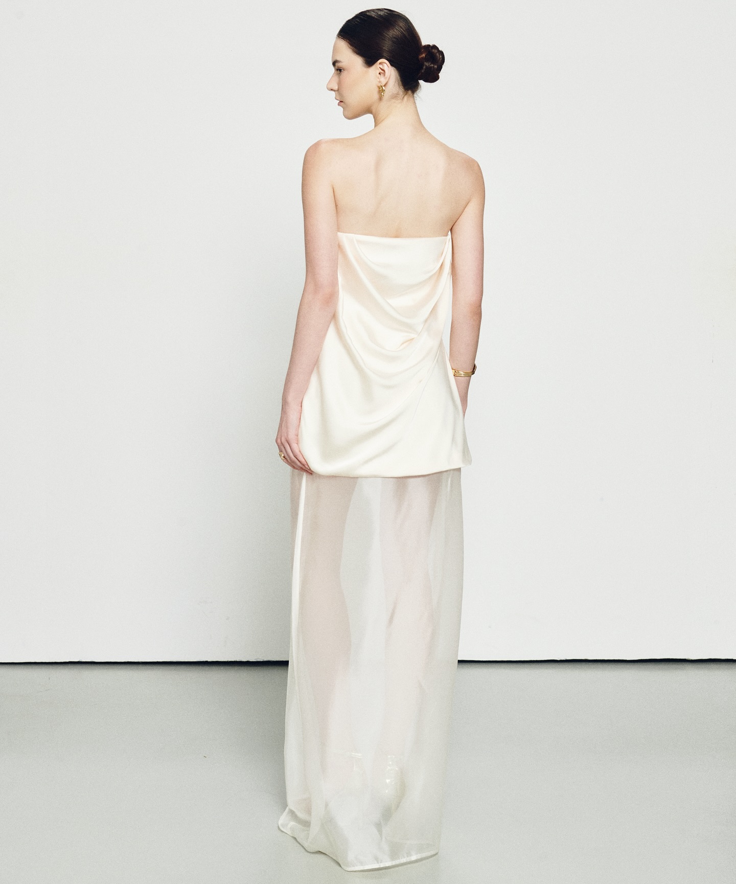 Ivory Cowl Slip Dress