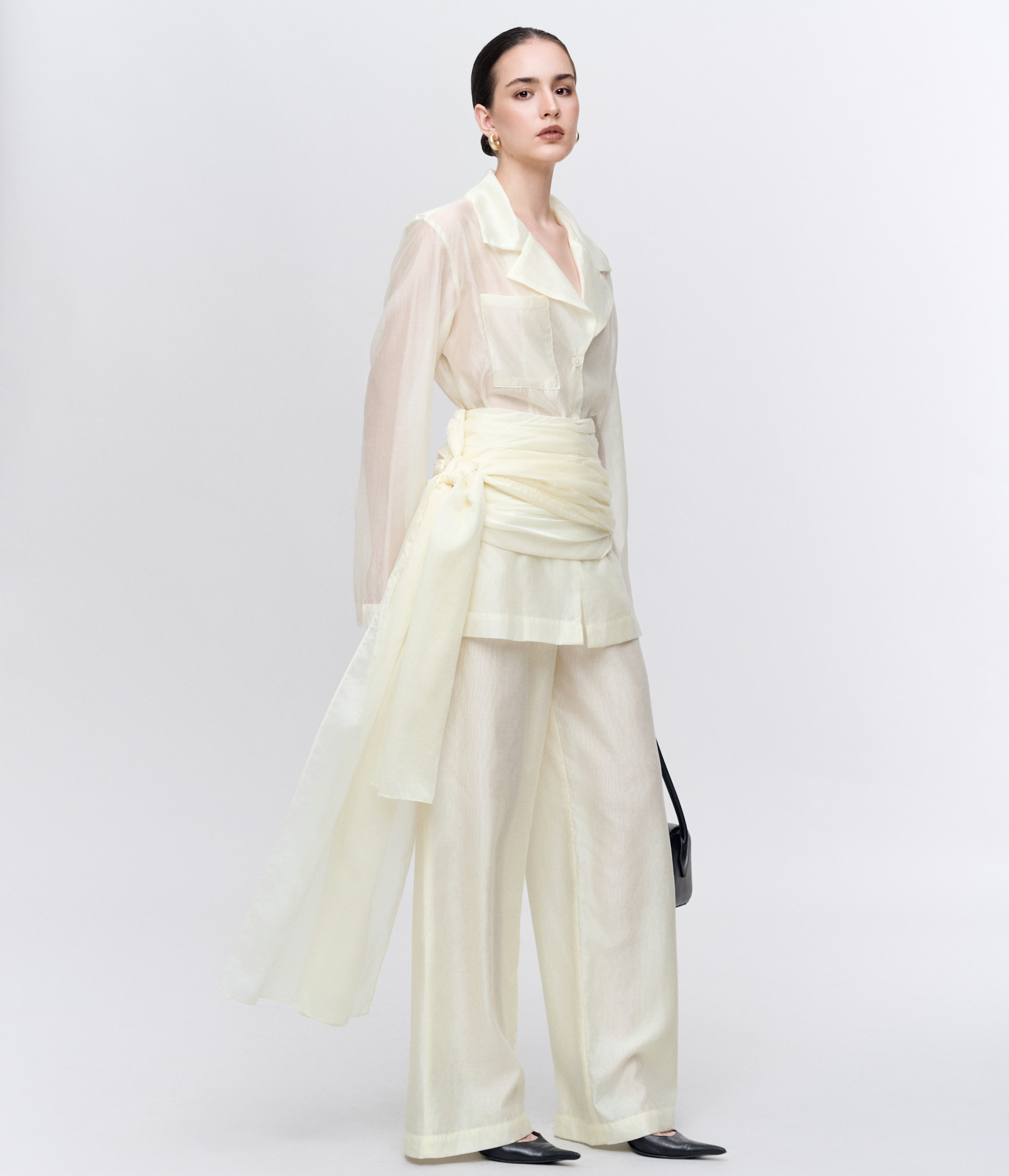 Ivory Sheer Layered Set