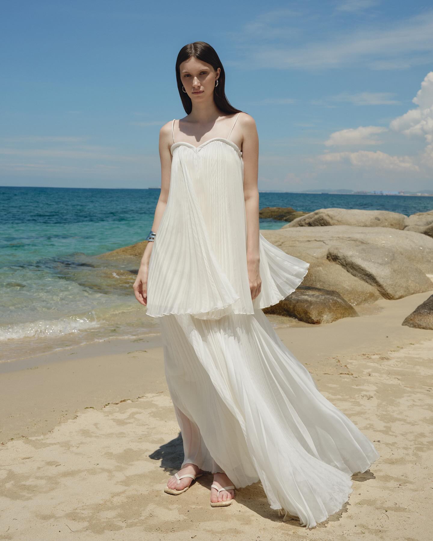 Ivory Tiered Bridal Gown
