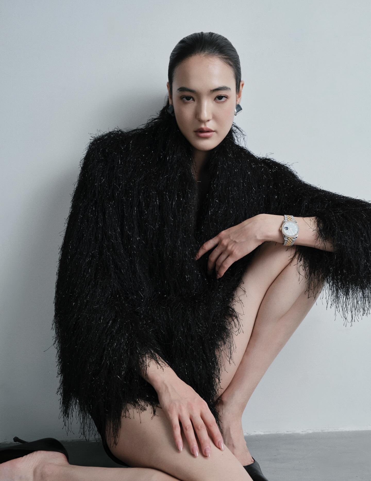 Black Faux Fur Jacket