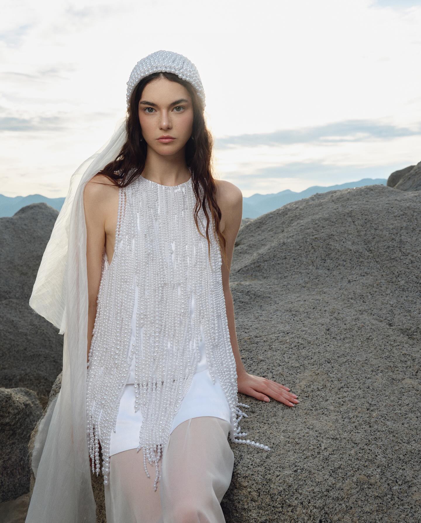 Ivory Sheer Shift Dress