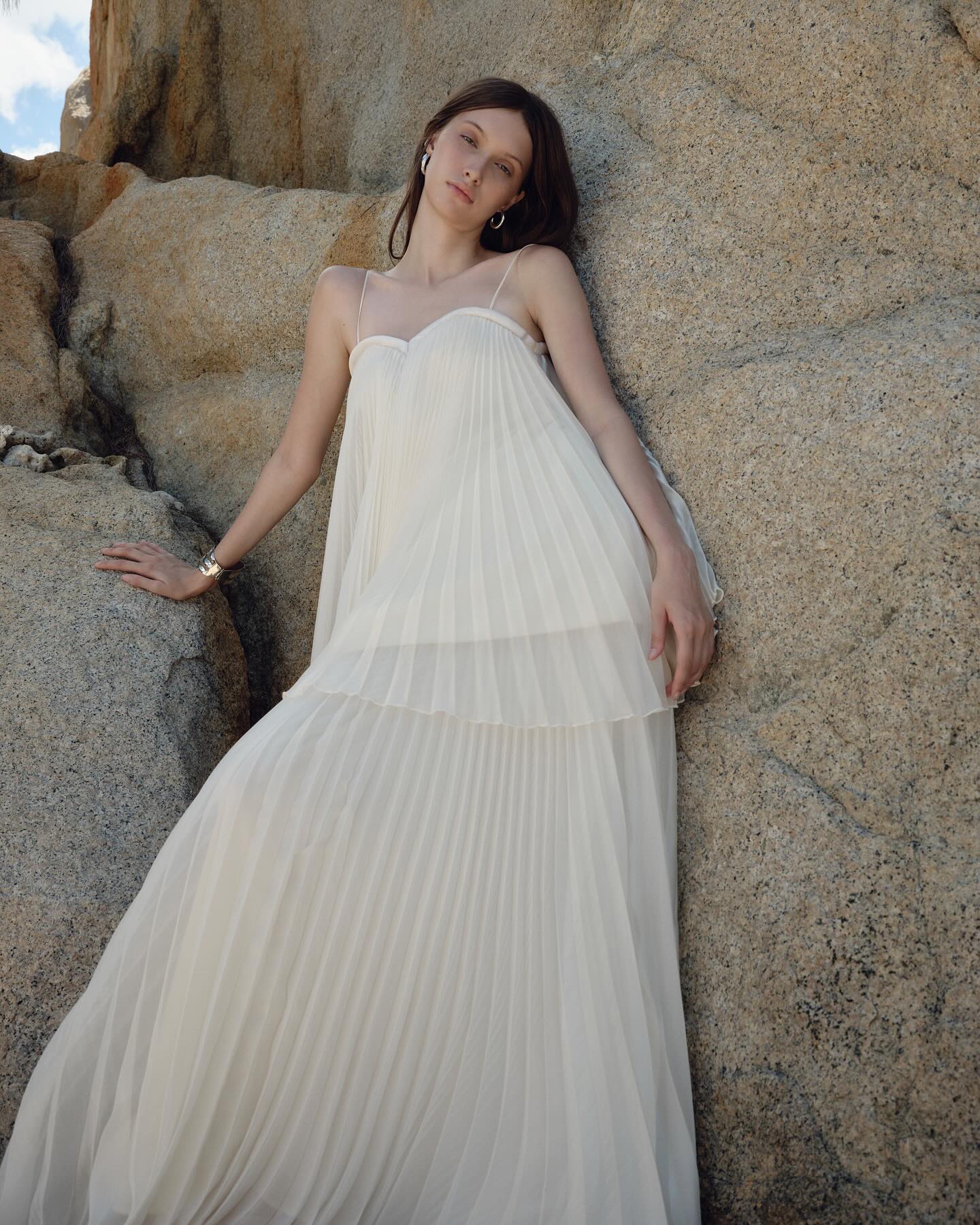 Ivory Tiered Bridal Gown