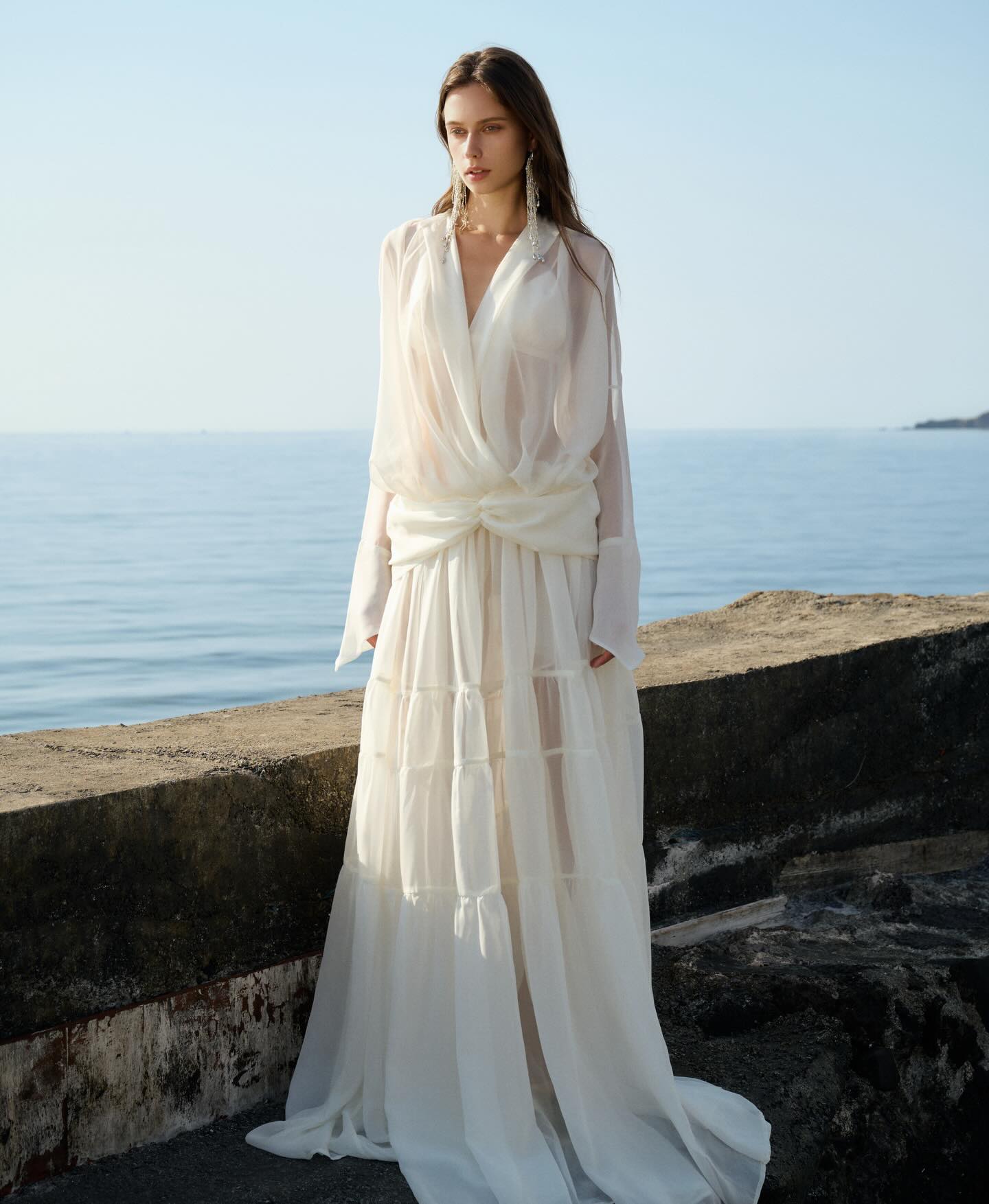 Ivory Sheer Bridal Gown