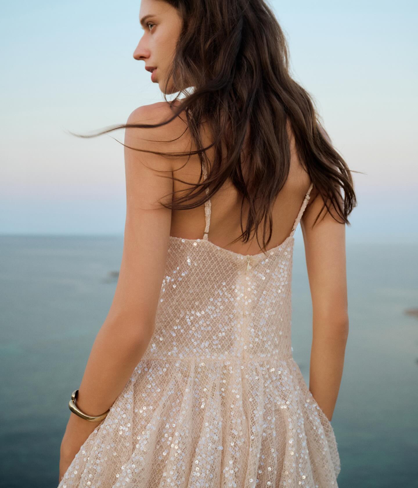 Ivory Babydoll Mini Dress