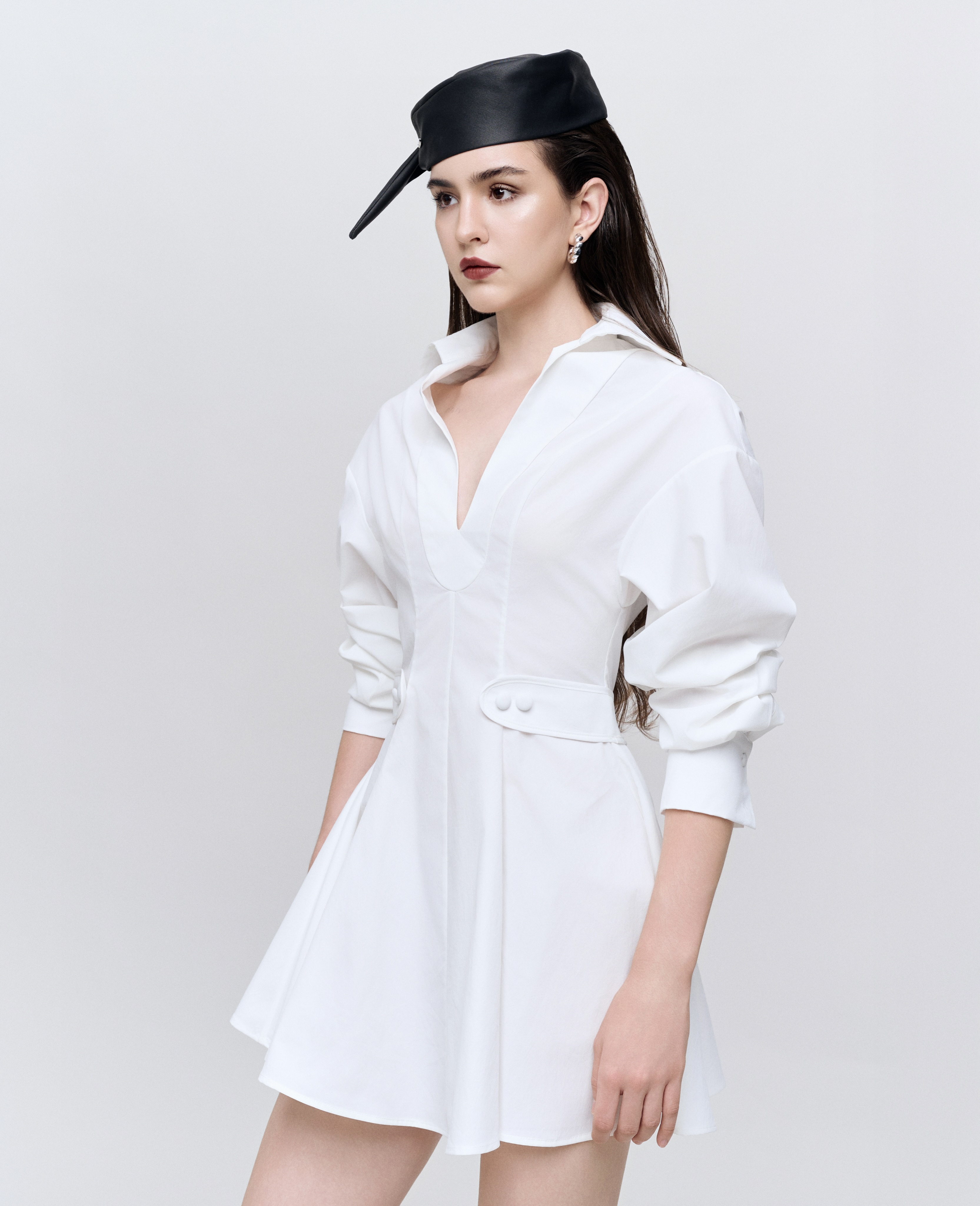 White Shirt Mini Dress