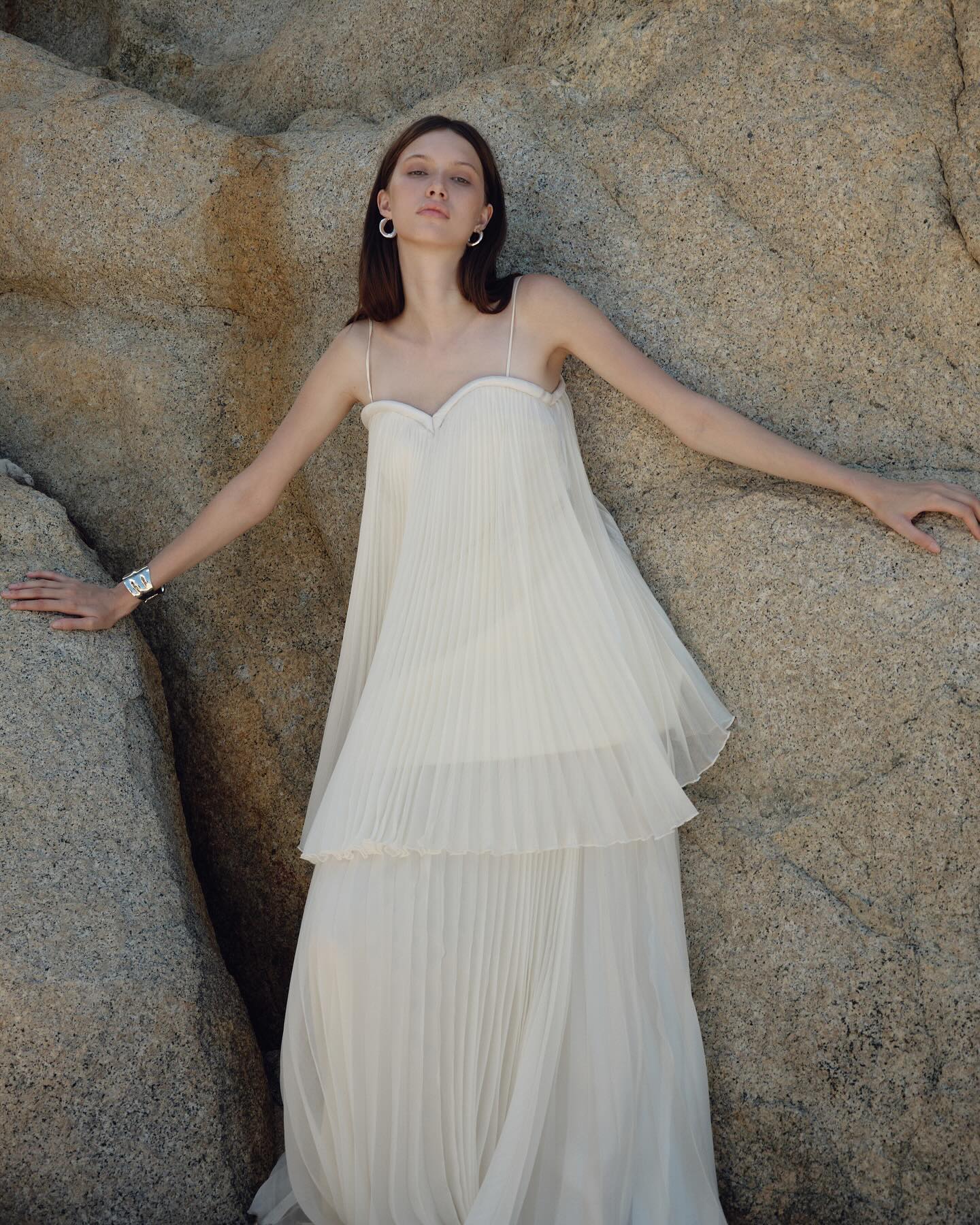 Ivory Tiered Bridal Gown
