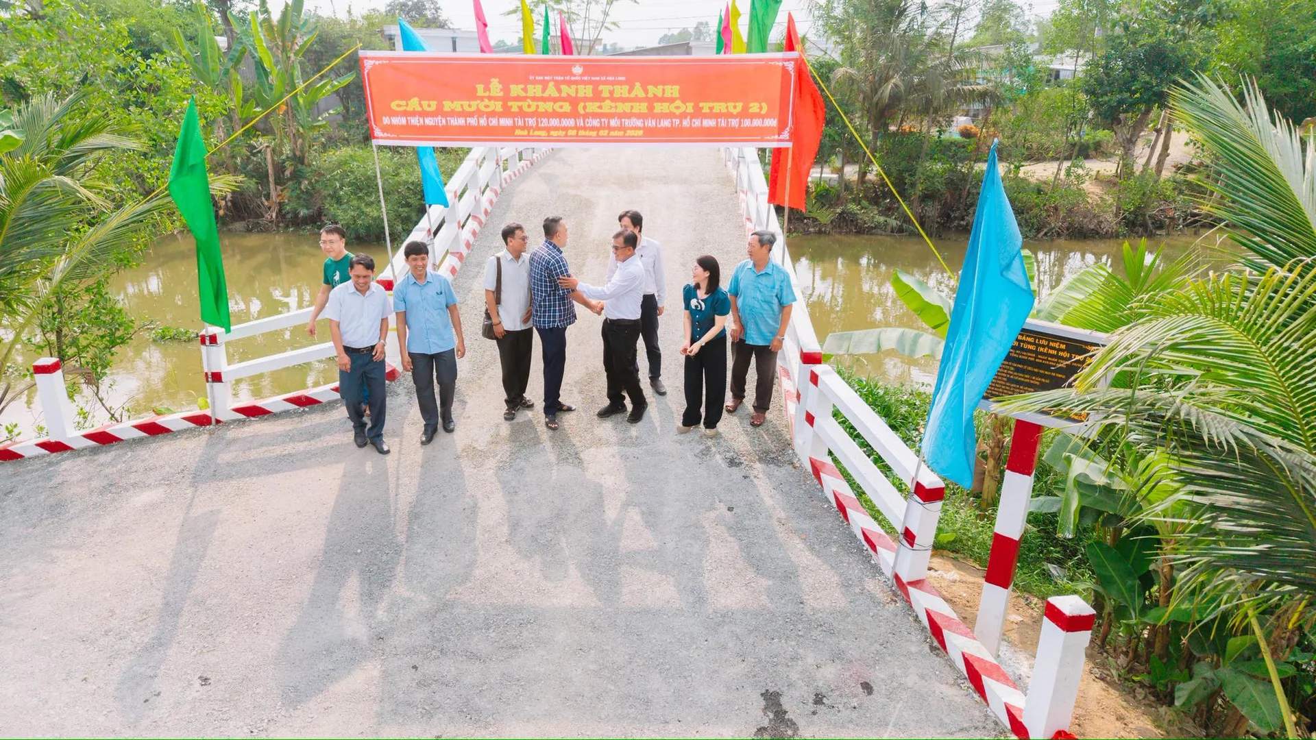 LỄ KHÁNH THÀNH CẦU MƯỜI TÙNG - CÔNG TY MÔI TRƯỜNG VĂN LANG CHUNG TAY XÂY DỰNG NHỊP CẦU VÌ CỘNG ĐỒNG