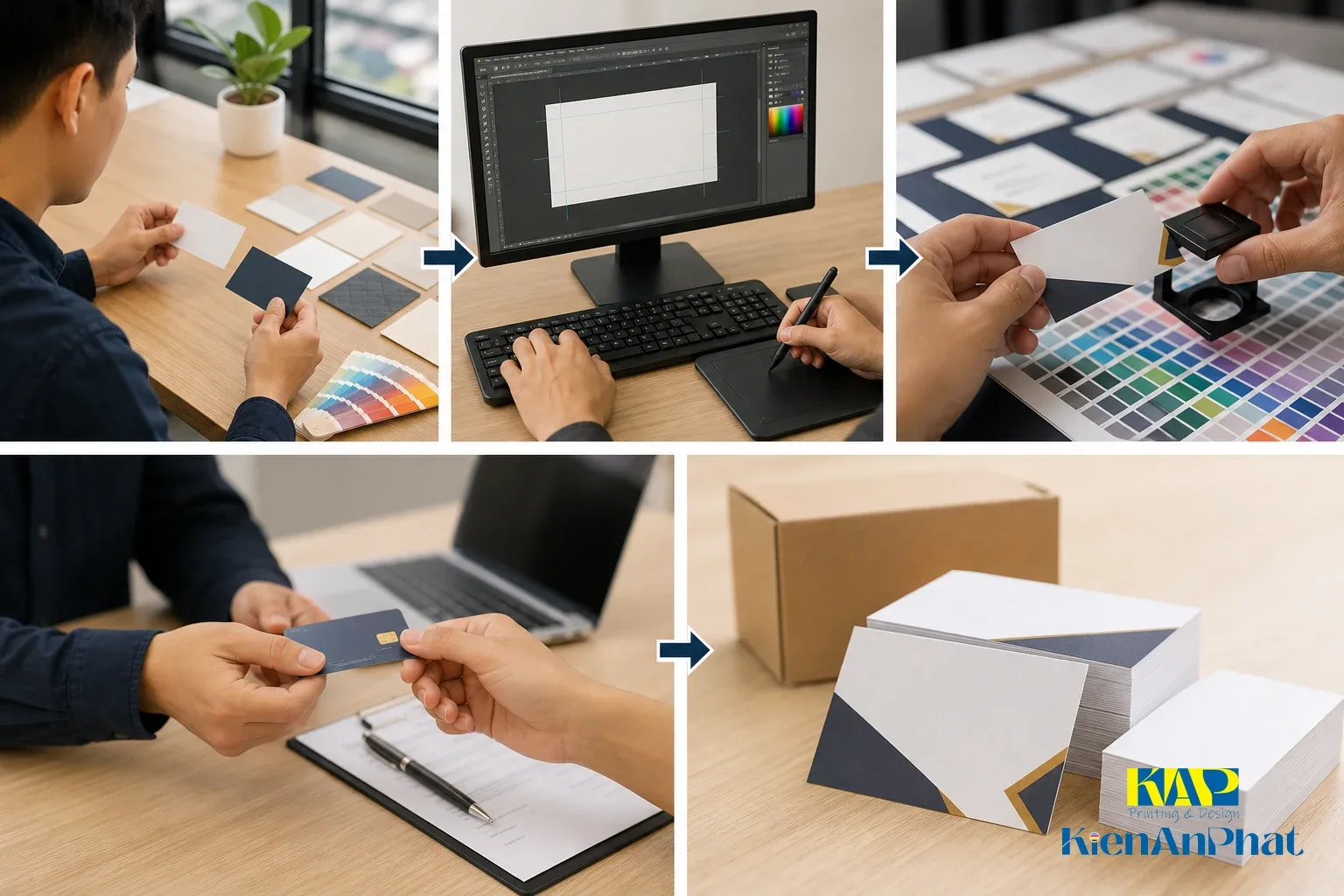 5. Quy Trình Đặt In Name Card Nhanh Tại TP.HCM Từng Bước