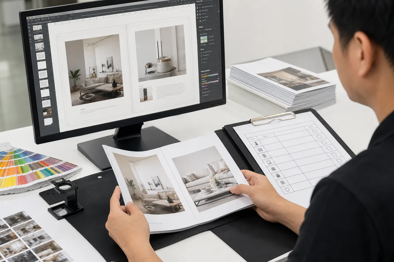 7. Xuất file PDF đúng chuẩn in và kiểm tra trước khi gửi xưởng