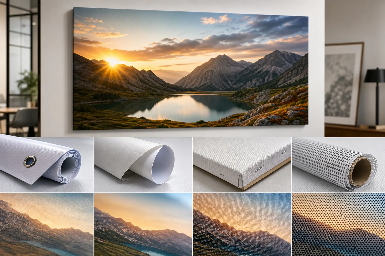 1. Canvas Khổ Lớn Là Gì Và Khác Gì Với Các Vật Liệu In Phổ Biến Khác
