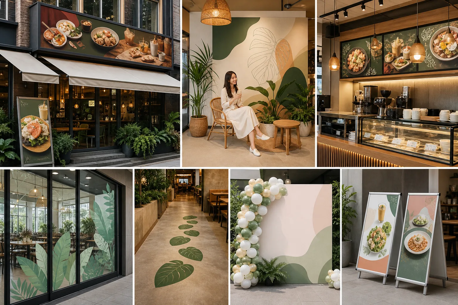 2. Các Vị Trí In Quảng Cáo Phổ Biến Trong Ngành F&B