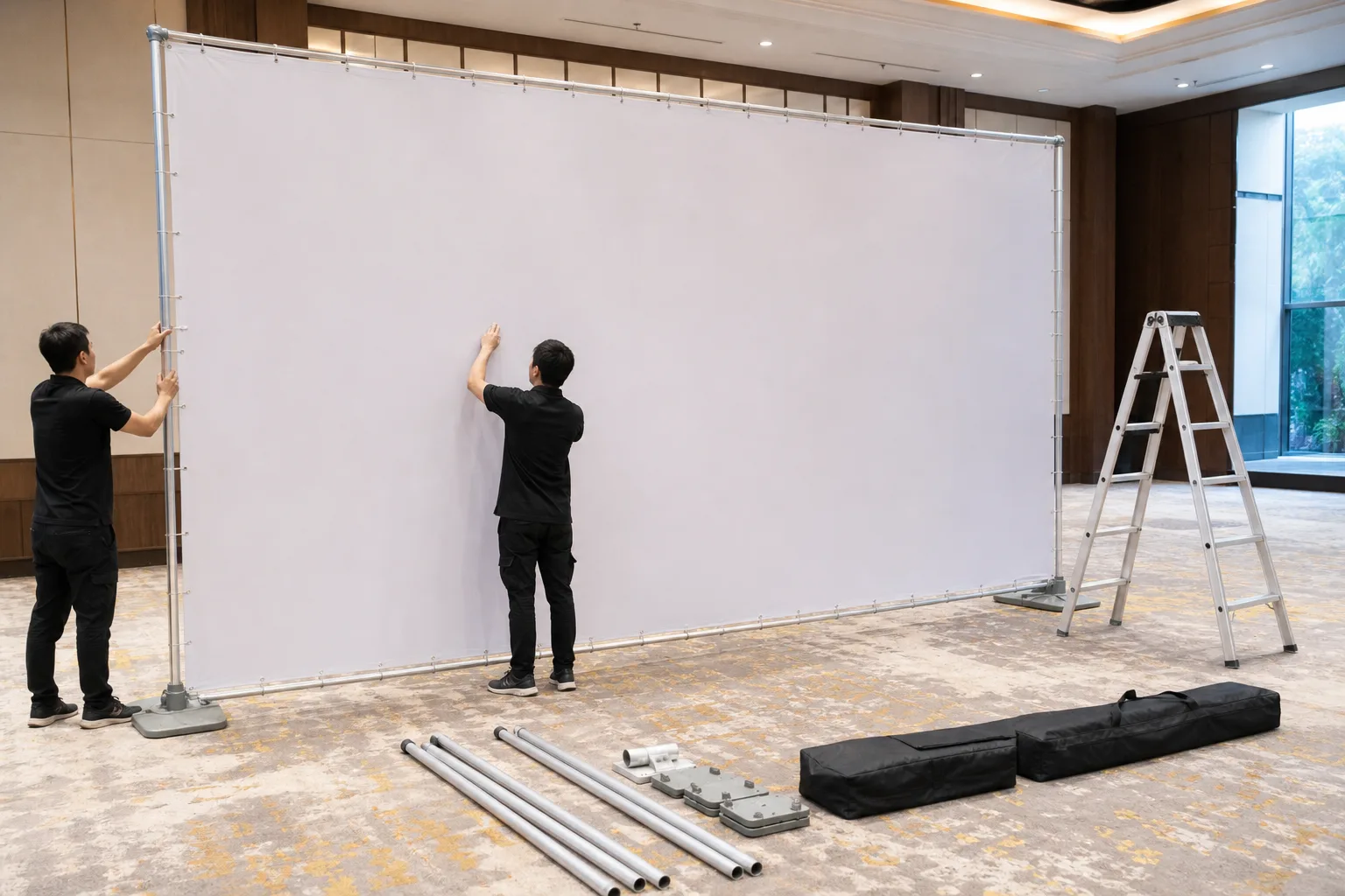 5. Phụ Kiện và Cách Thi Công Backdrop Tại Sự Kiện
