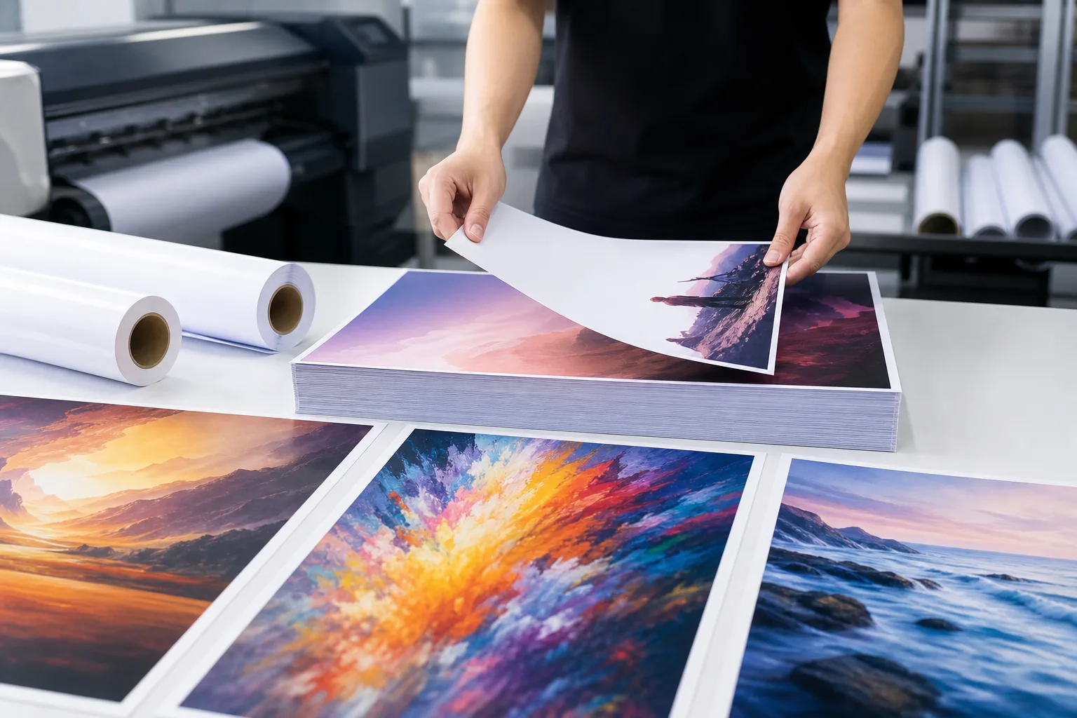 2. Giấy Couche – Chất Liệu Phổ Biến Nhất Khi In Poster Lấy Liền