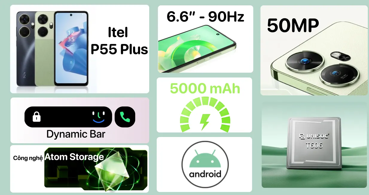 Itel P55 Plus NFC 8GB 256GB — ảnh 2