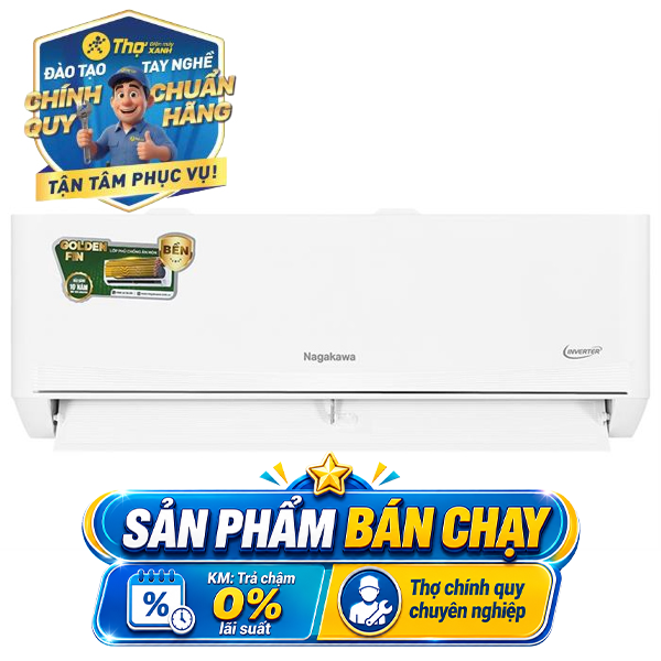 Nagakawa Inverter 1 HP NIS-C09R2T62 Mẫu