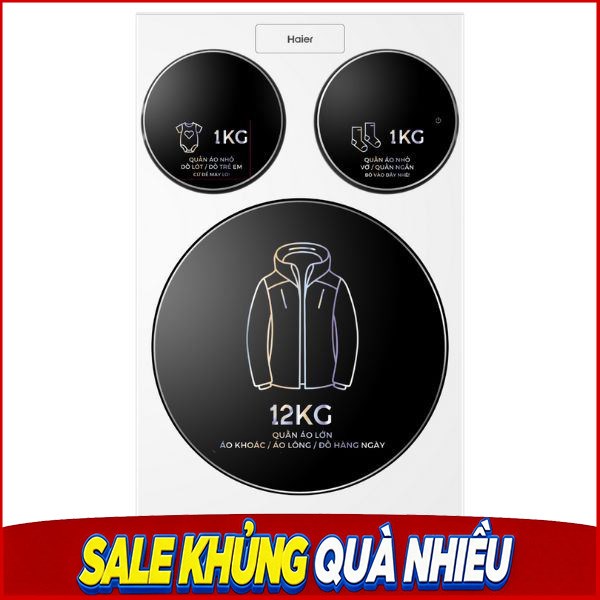 Haier Inverter 14 kg (12 kg 2x1 kg) 3 lồng MultiWash HW140-BD14697WU1