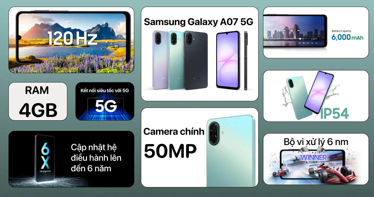 Samsung Galaxy A07 5G 4GB 128GB — ảnh 2