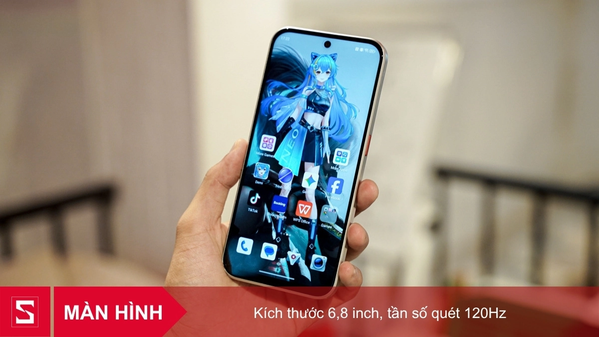 Màn hình 6.75 inch với 120Hz