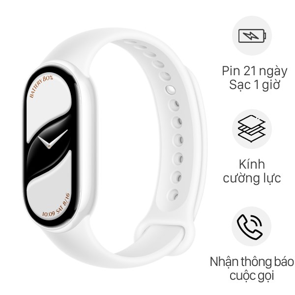 Xiaomi Mi Band 10 viền gốm dây cao su