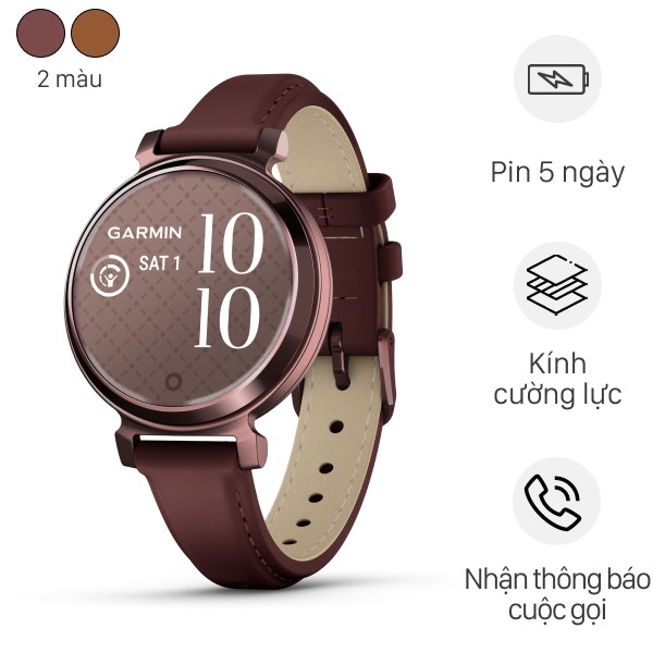 Garmin Lily 2 Classic 34mm dây da