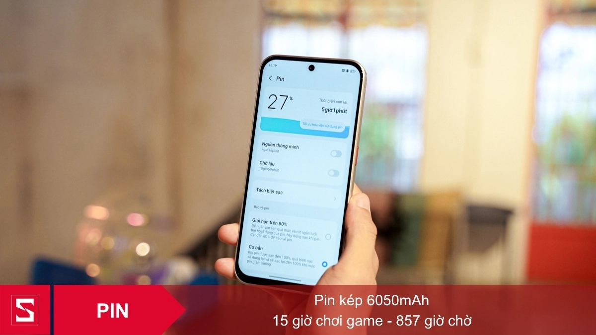 Viên pin Dual-cell 6050mAh