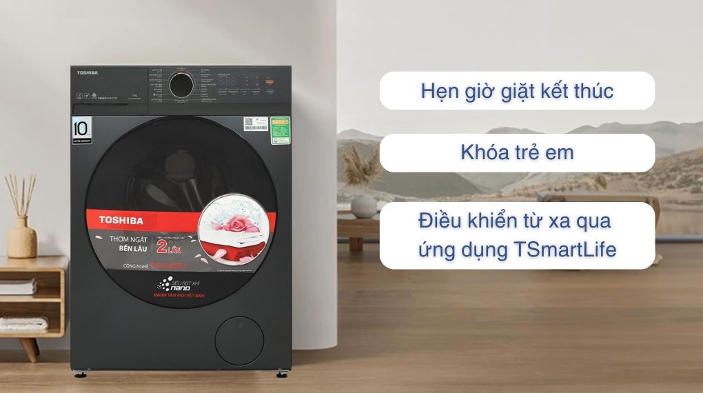 Máy giặt Toshiba Inverter 12 kg TW-T21BU130UWV(MG) - Tiện ích